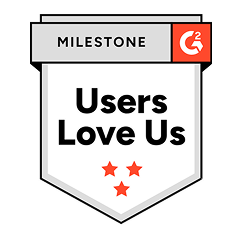 G2 Users Love Us Milestone 2025 award badge.