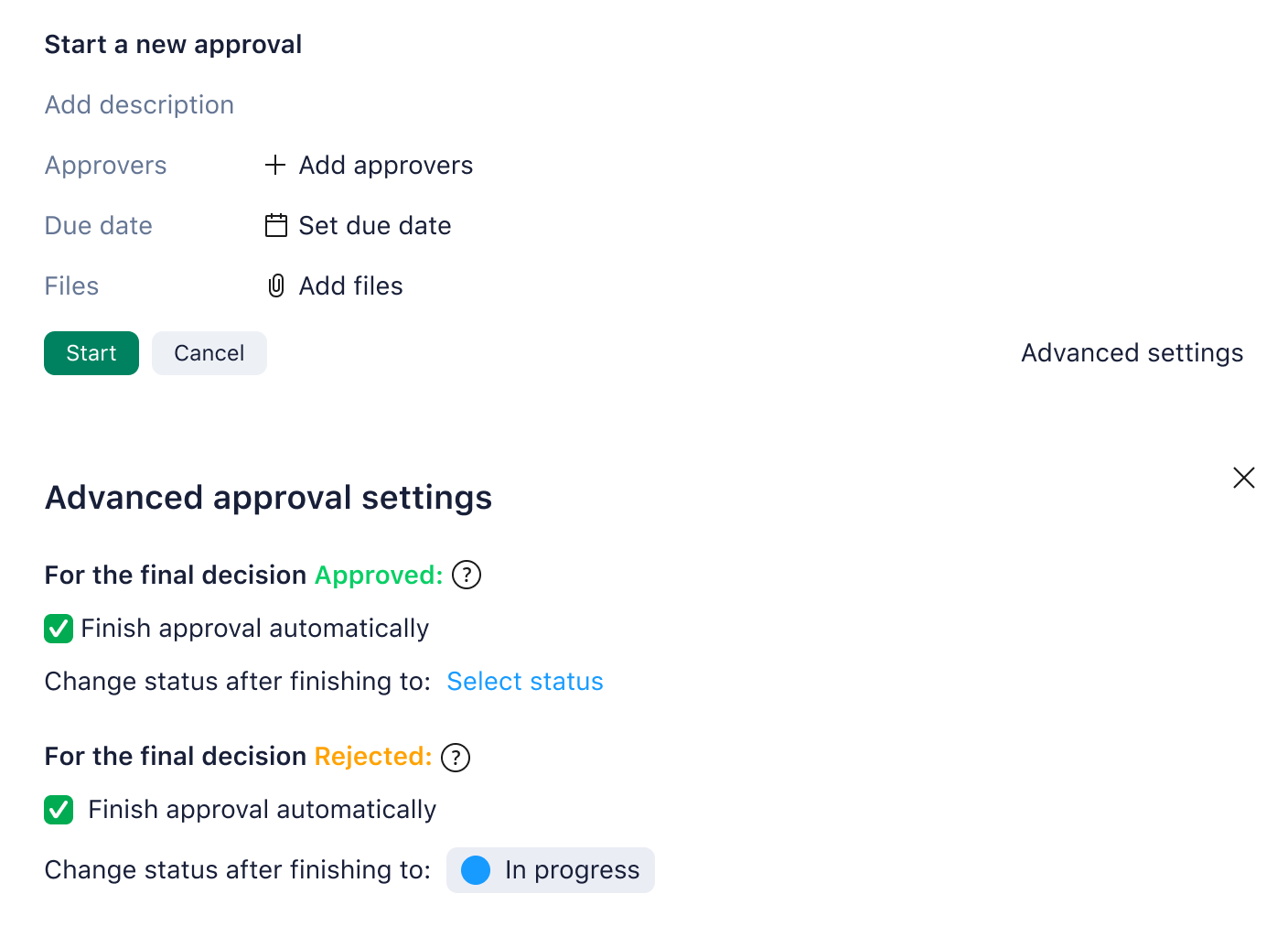 Wrike Approvals dashboard showing review items with approve and decline options and comments panel.