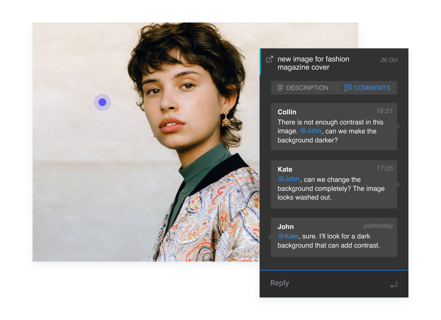 Wrike Adobe XD extension panel displaying task search and task list.