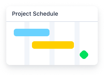 Project schedule<br>