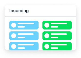 Incoming projects <br>