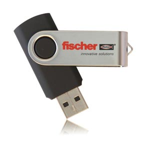 Aluminium Swivel USB Flash Drive Aluminium Twist Memory Stick