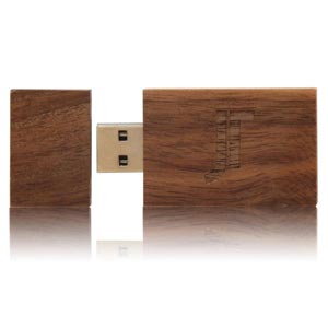 Wood Dark USB Flash Drive, Wood Dark Memory Stick